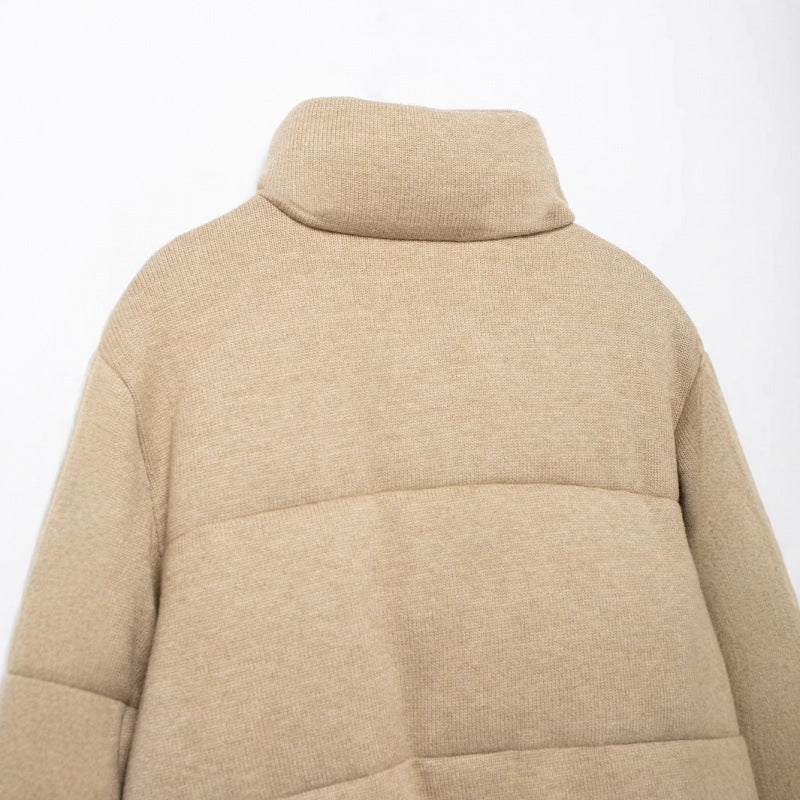European And American Fashion Stand Collar Long Sleeve Cotton Jacket Coat Livera-fashion